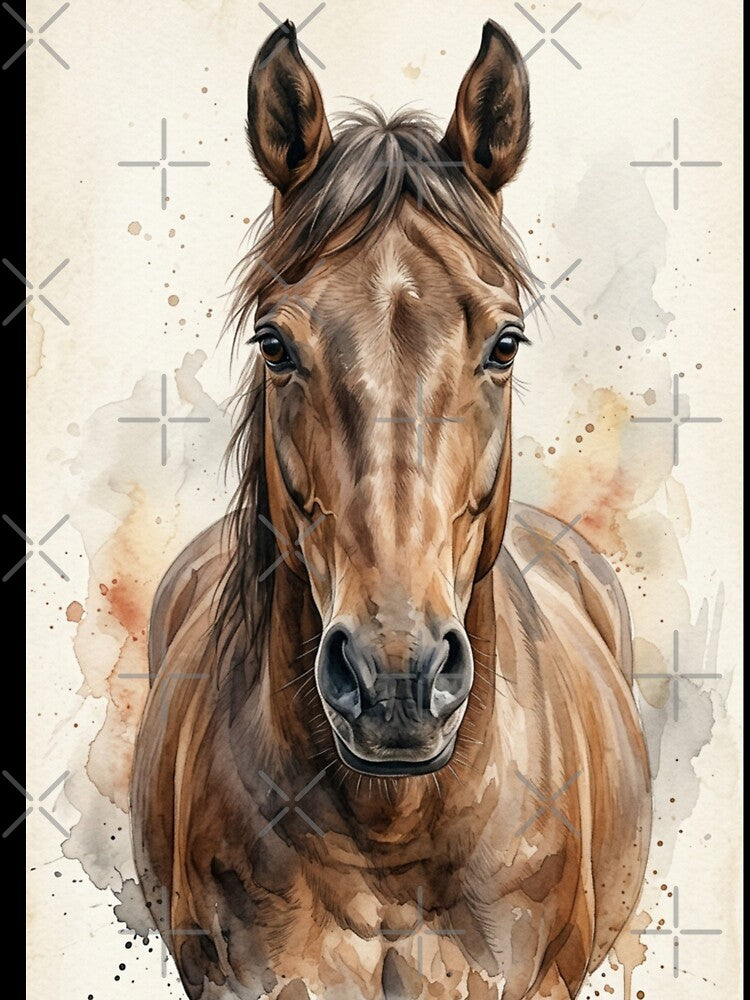 HORSE – Majestic Wilderness Animal Illustration by OmikronStore