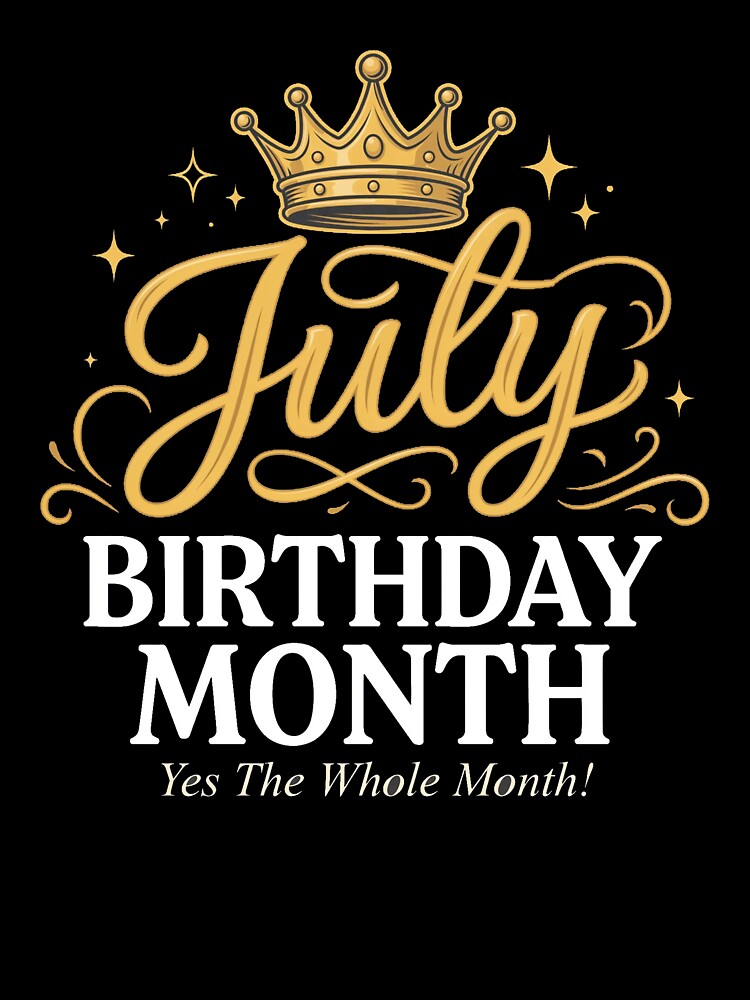 Born In July Birthday Month Gift Idea Celebration by QuiteOrbit