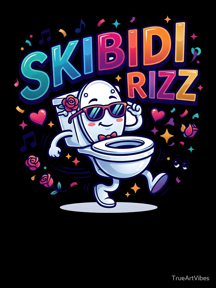 modern aesthetics, skibidi, gen z designs, skibidi rizz by TrueArtVibes