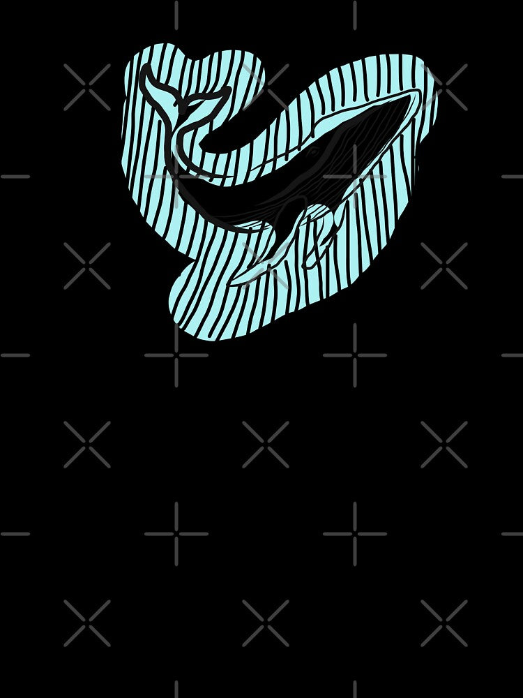 Whale sea minimalist design by Tropical Blood