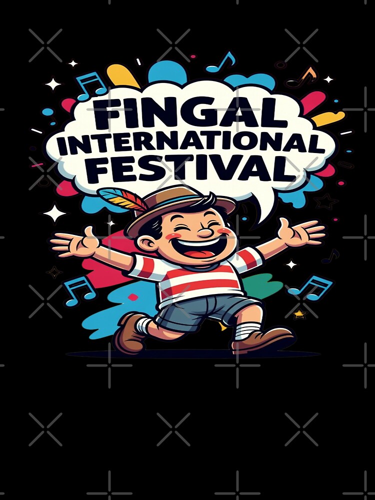 Fingal International Festival Cute Cartoon T-Shirt | Fun Music Festival Graphic | Ireland Festival Sticker Design by Sushikidsntod