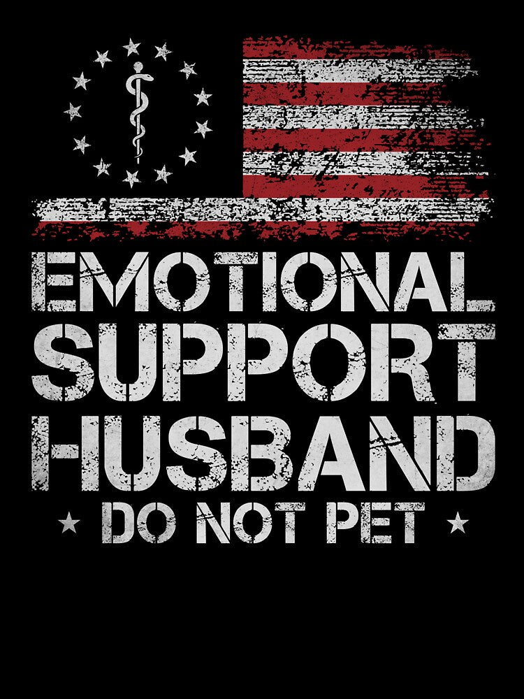 Emotional Support Husband Do Not Pet Vintage by charoen-design
