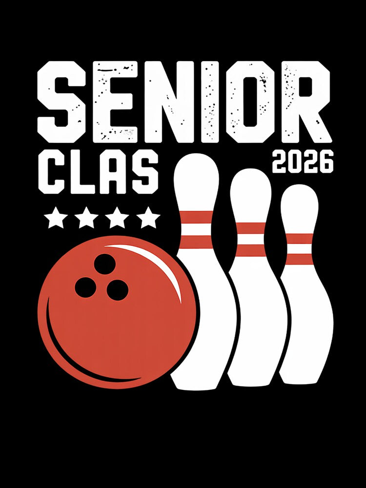 Senior 2026 Bowling Player Class Of 2026 Graduation Seniors by RonnasJackson