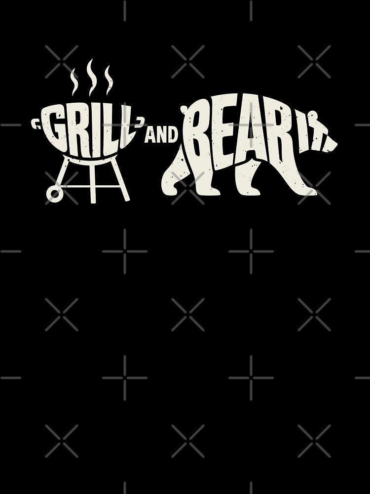 Grill And Bear It Funny Dad Father Papa Barbecue Joke by elderberry