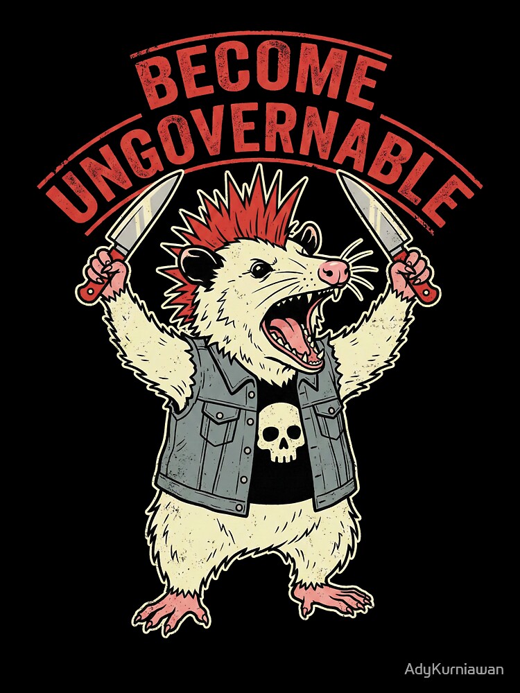 Become Ungovernable Punk Possum by AdyKurniawan