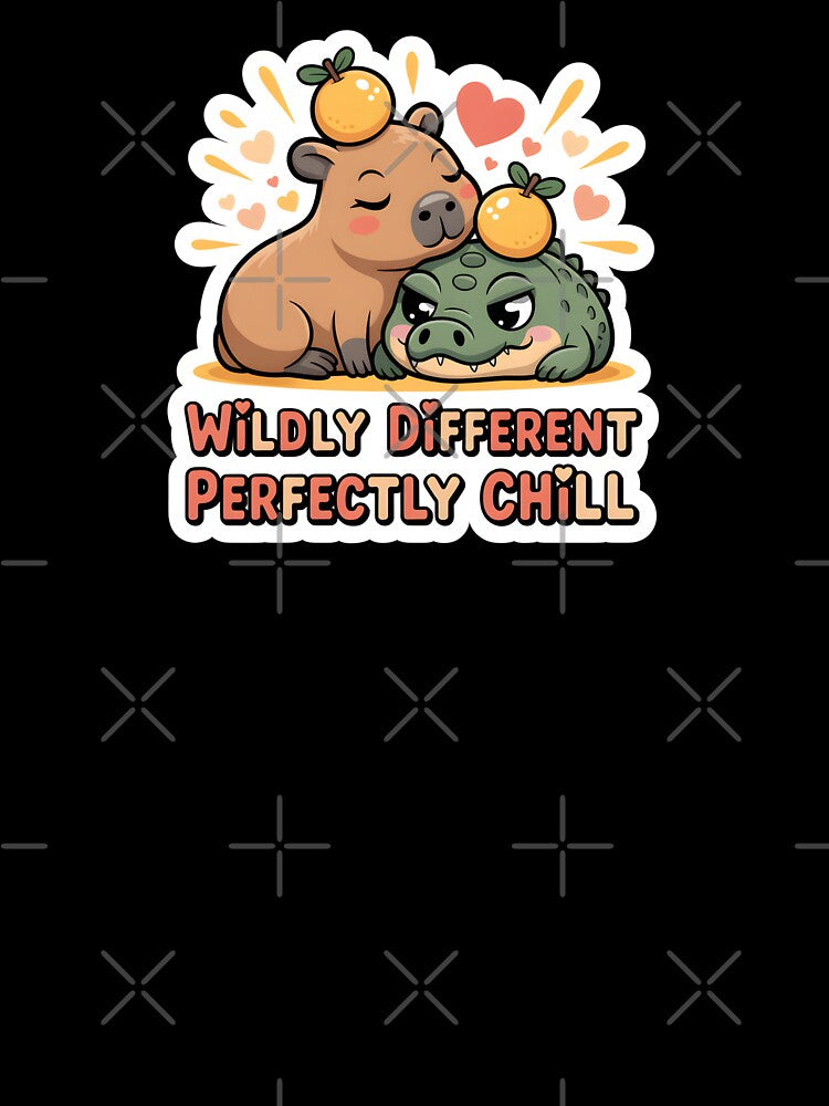 Valentine Wildly Different Perfectly Chill Cute Animal Couple Sticker  Funny Valentine Gift by Nuist25