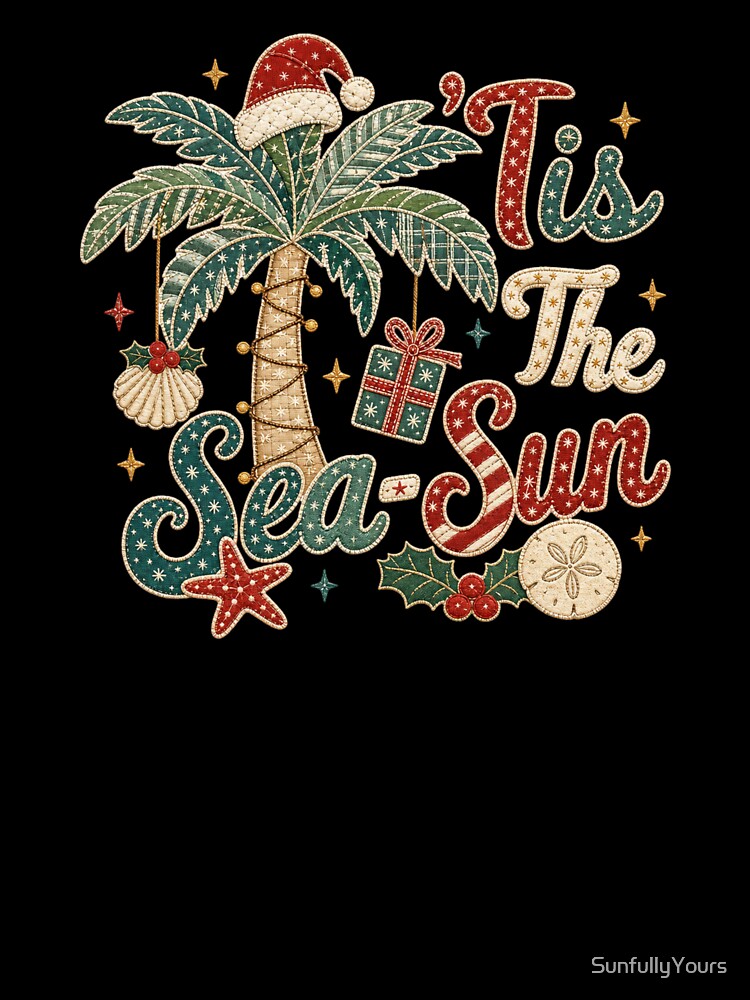 Christmas in July Tis The Sea Sun Santa Hat Cottagecore by SunfullyYours