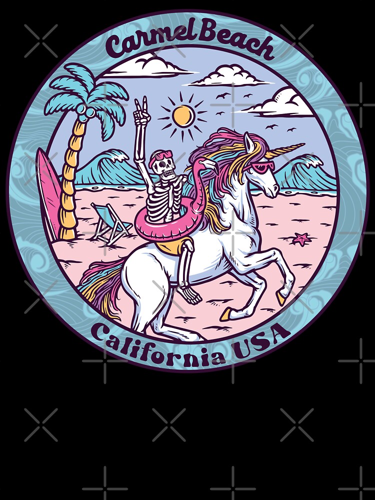 Carmel Beach Skeleton Unicorn by LanikaiBeach