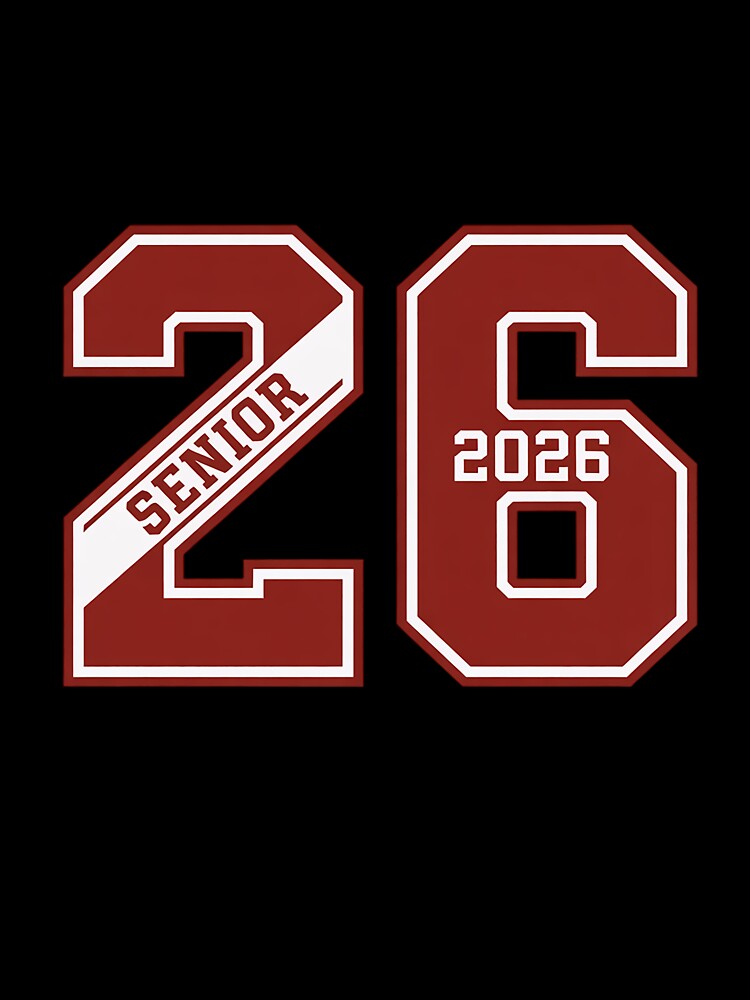 CLASS OF 2026 - MAROON LETTERMAN STYLE SENIOR CLASS 26 by catsdothingz