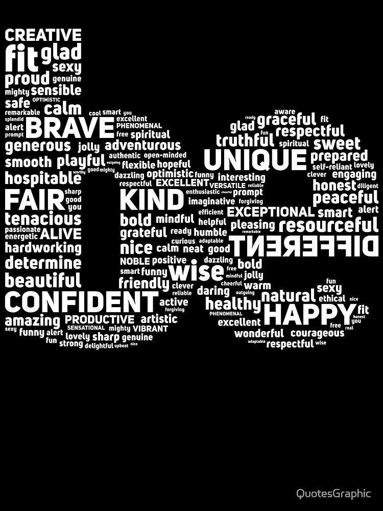 be Motivational Words Typography Quote by QuotesGraphic