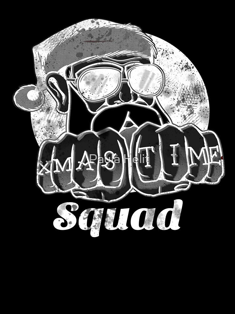 Christmas Xmas Time Squad Matching Family Christmas Design by Paula Helit