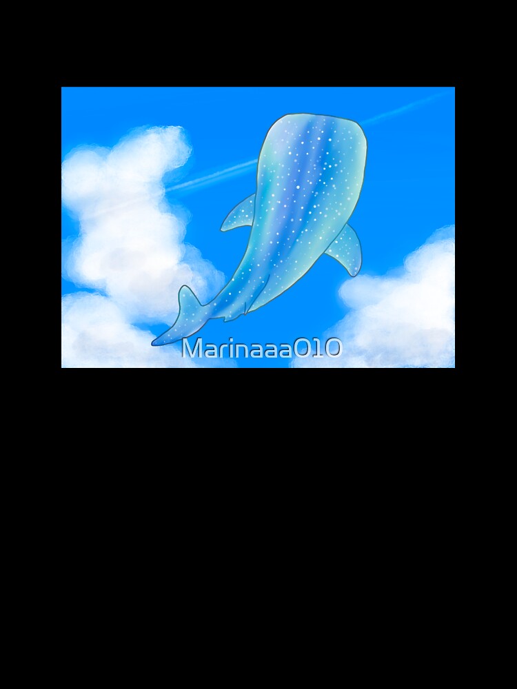 whale shark swimming in the sky by Marinaaa010