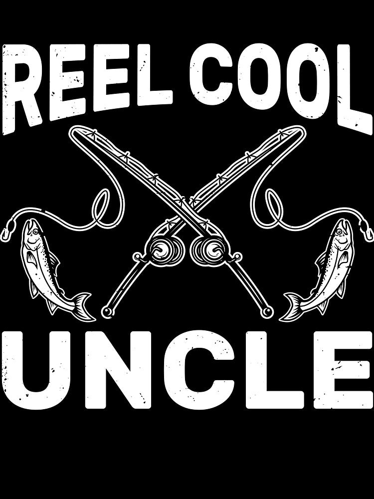 Funny Reel Cool Uncle Fishing Rods Vintage Gift by KroghDs