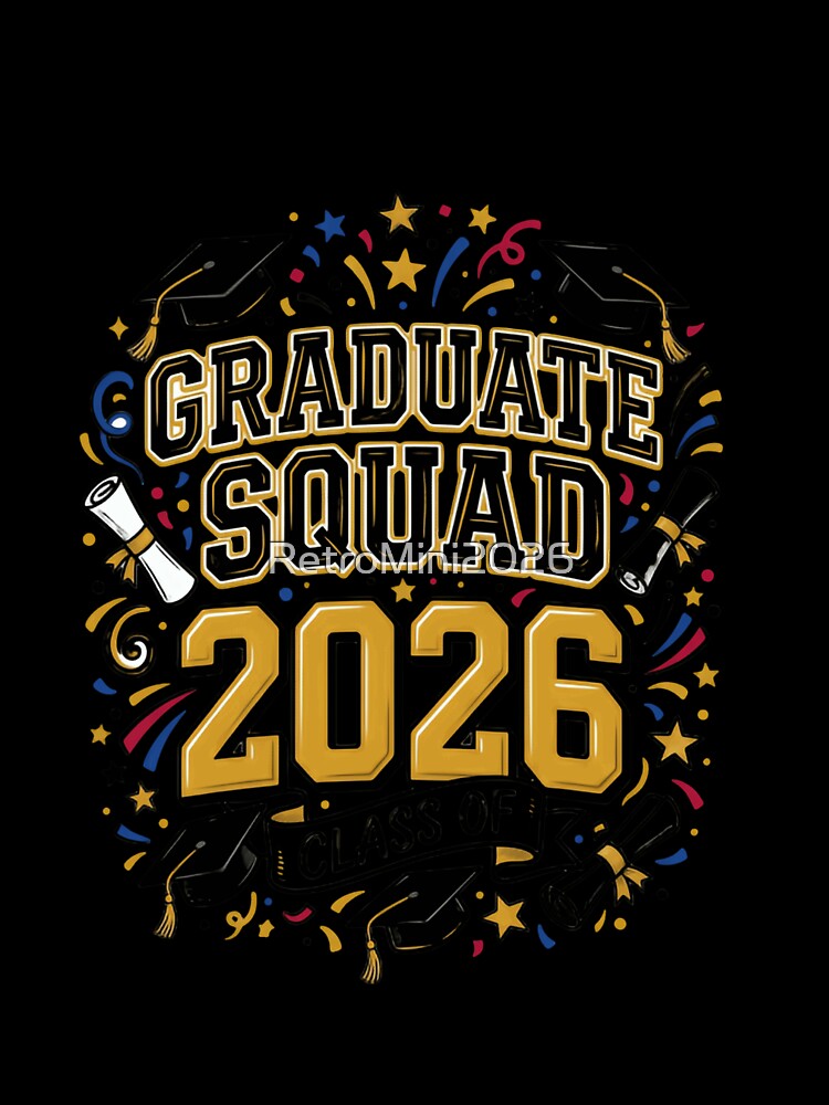 Graduate Squad 2026 Class Of Senior Student Graduation by RetroMini2026