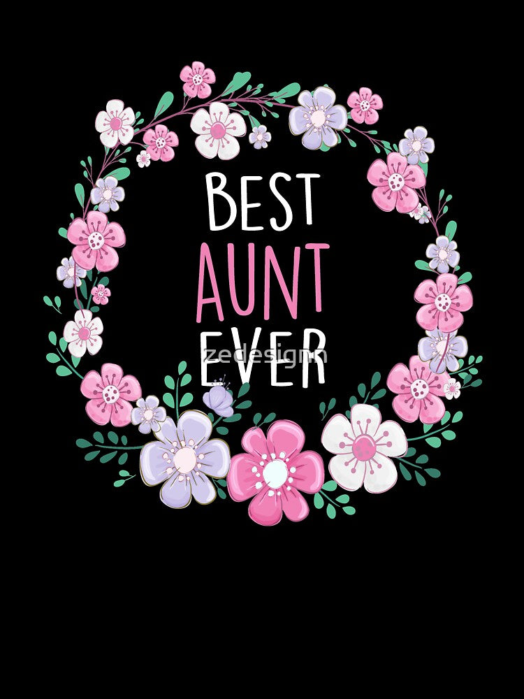 Best Aunt Ever Gift For New Aunt by zedesignn