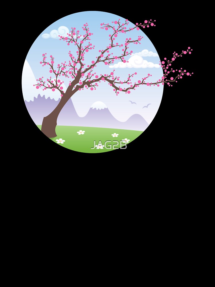 Japanese cherry tree in bloom by JAG2B