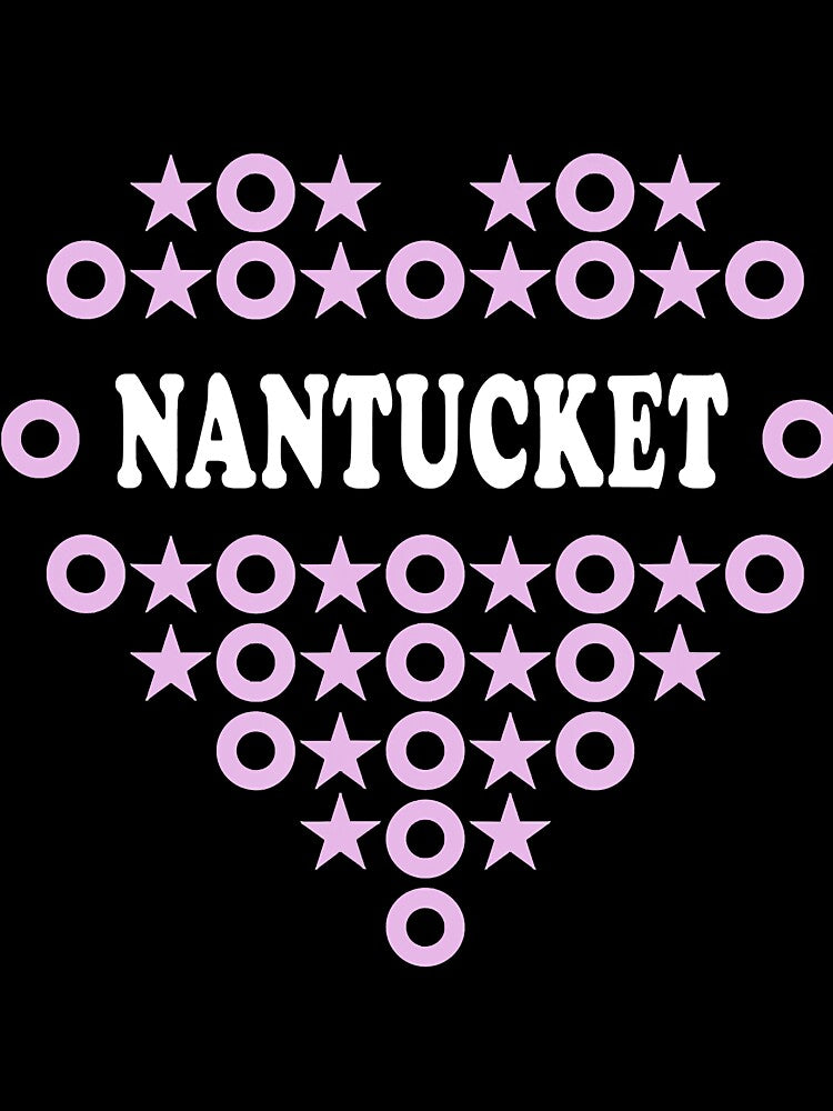 Nantucket Pink Heart A Great Place by KhanWill