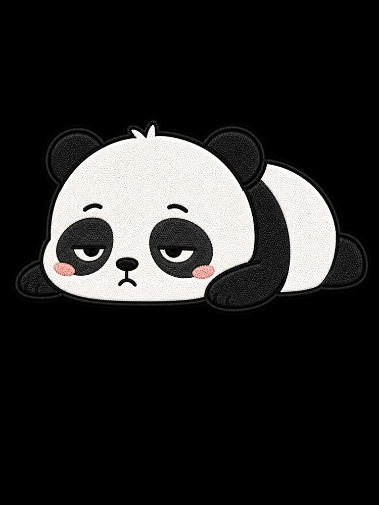 Lazy Panda Kawaii Cute Funny Sleepy Panda Cartoon Sticker by ColorSplash123