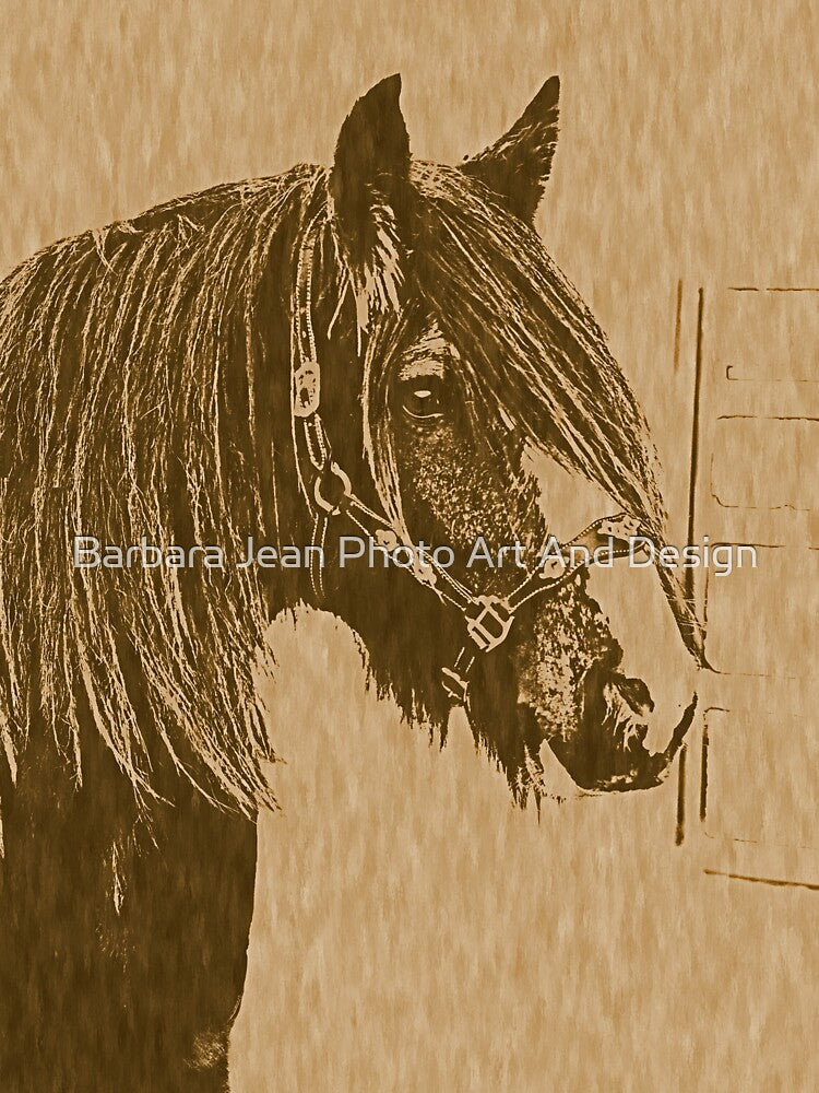 HEAVY HORSE ART FOR HORSE LOVERS, FIND THEM ON CASUAL WEAR, BEDDING, HOME DECOR AND LOTS MORE by Barbara Jean Photo Art And Design
