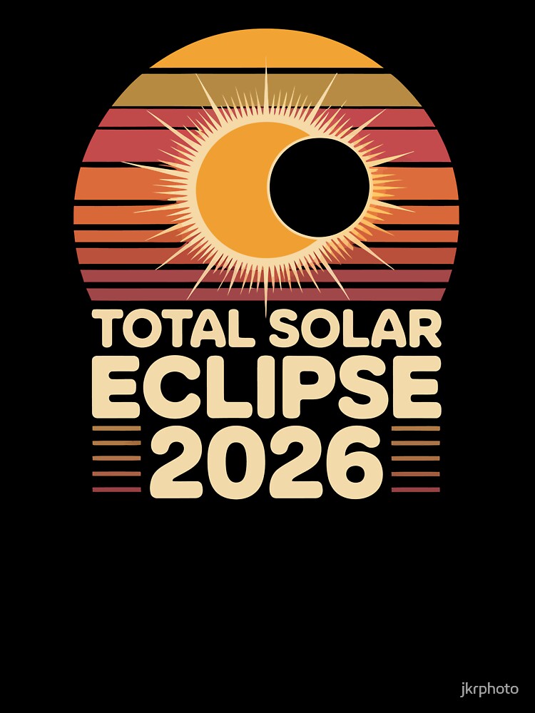 Total Solar Eclipse 2026 Design by jkrphoto