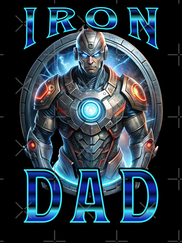 Cool Super Hero Iron Dad Fathers Day Gift Idea by ZeptepiTrends