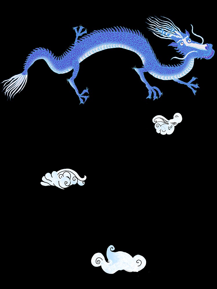 Blue Dragon and Mountain by SusanSanford
