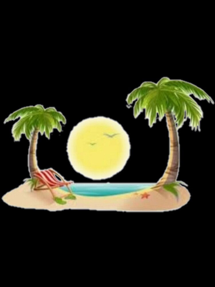 Beach sand paradise sea lake by Alexandra Designer