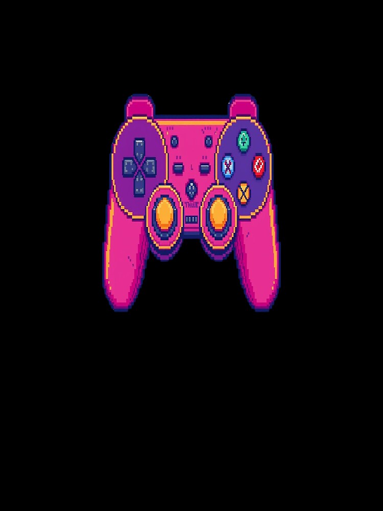 Pixel Art Game Controller – Retro 8-Bit Gaming Design by MODENESTY