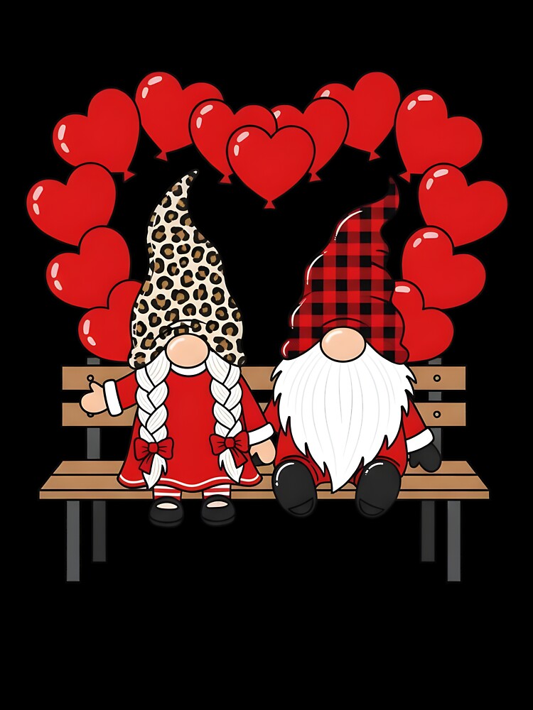 Gnome Couple Valentine's Day Gnome Valentine by KroghDs