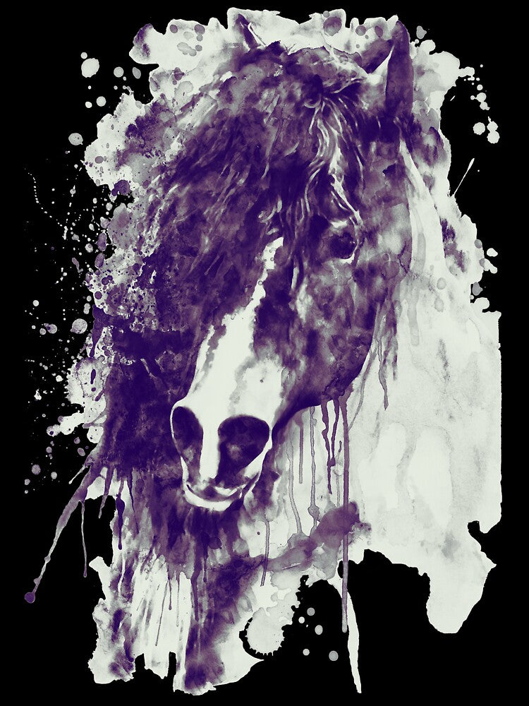 Abstract Purple Horse by caracatita75