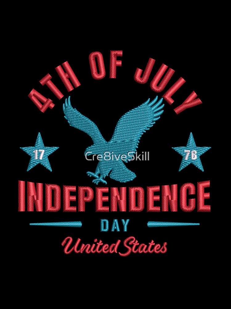 4th July American Eagle Embroidery Design by Cre8iveSkill