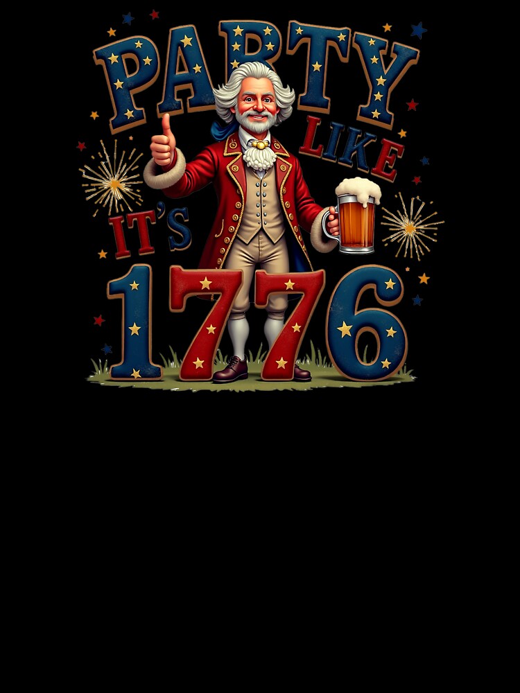 Funny 4th of July Shirt – Party Like It’s 1776 Patriotic Tee by SNW-Collective