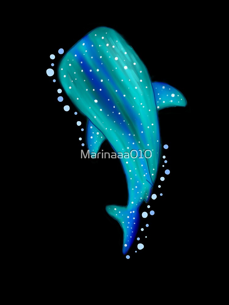 Whale Shark Blue Simple Sea Ocean Lover Art T shirt Sticker Gift Surfer Beach Mermaid by Marinaaa010