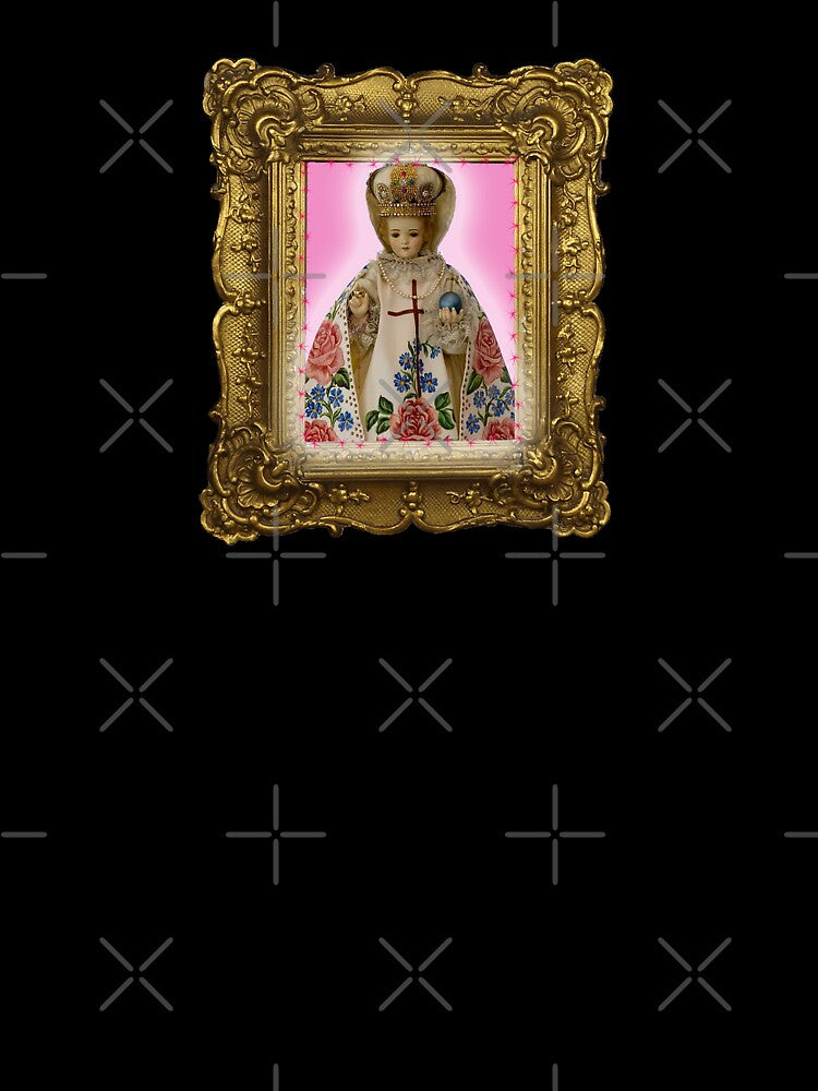 Infant Jesus Statue in Gold Frame by PhaedraArt