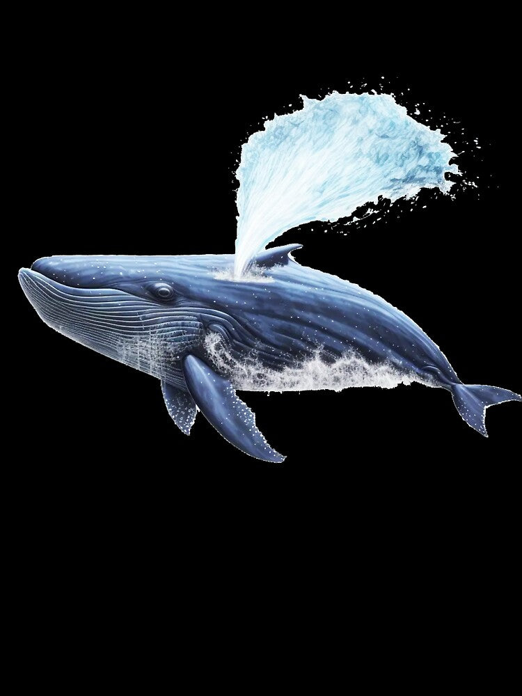 Spouting Whale Swimming by AboutBeaches