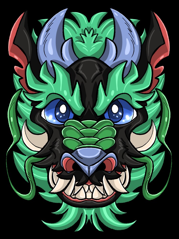 Eastern Black Dragon by Akitawolfmon