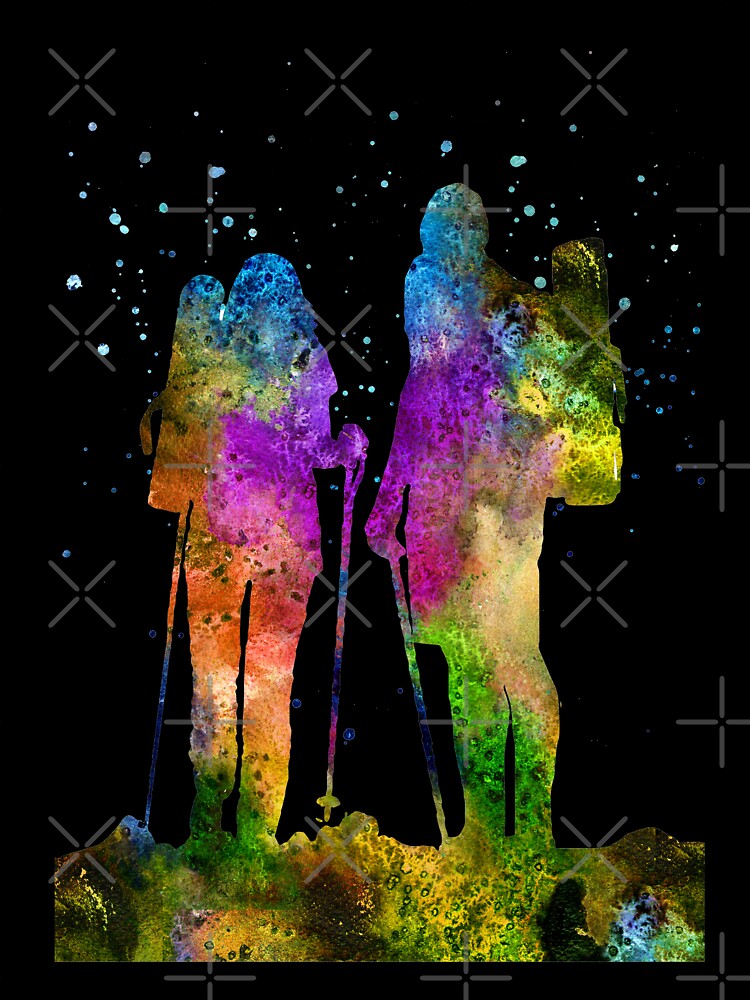 Traveling as a couple, couple, trekking couple by Rosaliartbook