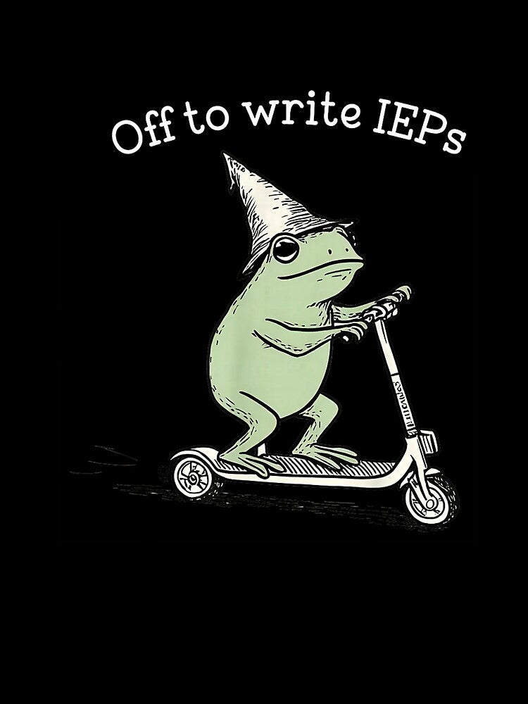 Off to Write IEPs Frog Teacher T-Shirt by SubStudio97