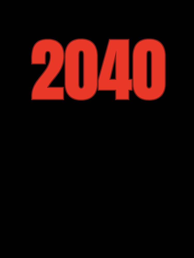 2040 Year Number Date Typography by Rasheedaholik