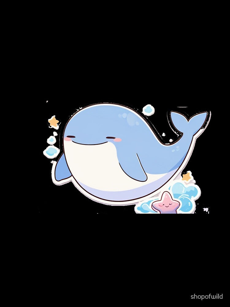 Cute Kawaii Whale Sticker by Wildtastic