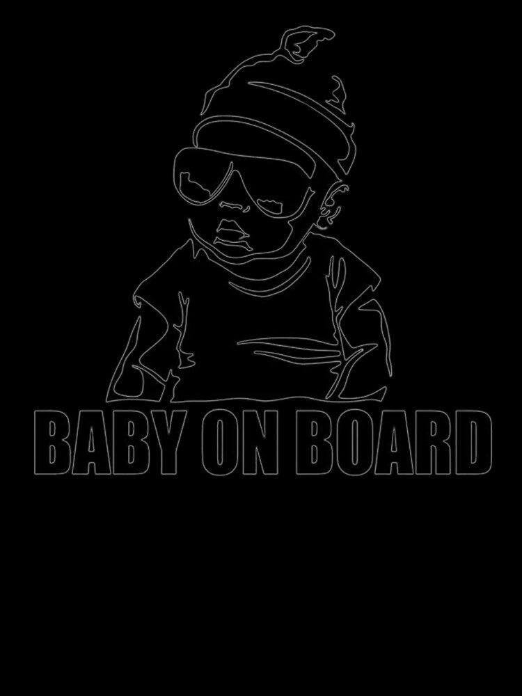 Baby on Board wearing cool sunglasses by MindChirp