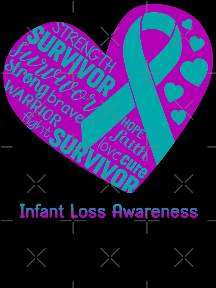 Infant Loss Heart Support Infant Loss Warrior Fighting by GennieShop