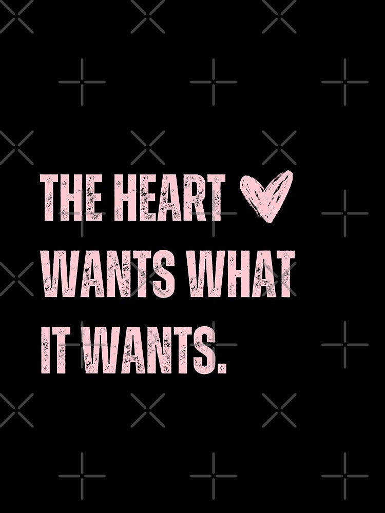 The Heart Wants What It Wants Red Poster Love Valentines by KateAngelaArt
