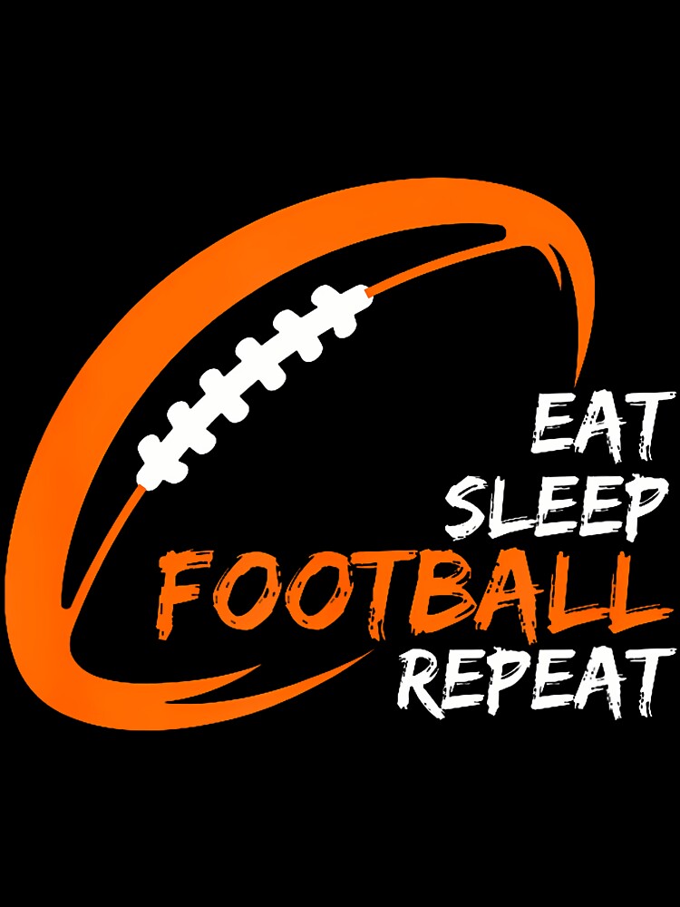 Eat Sleep Football Repeat Boys Players by egginsaqbuss