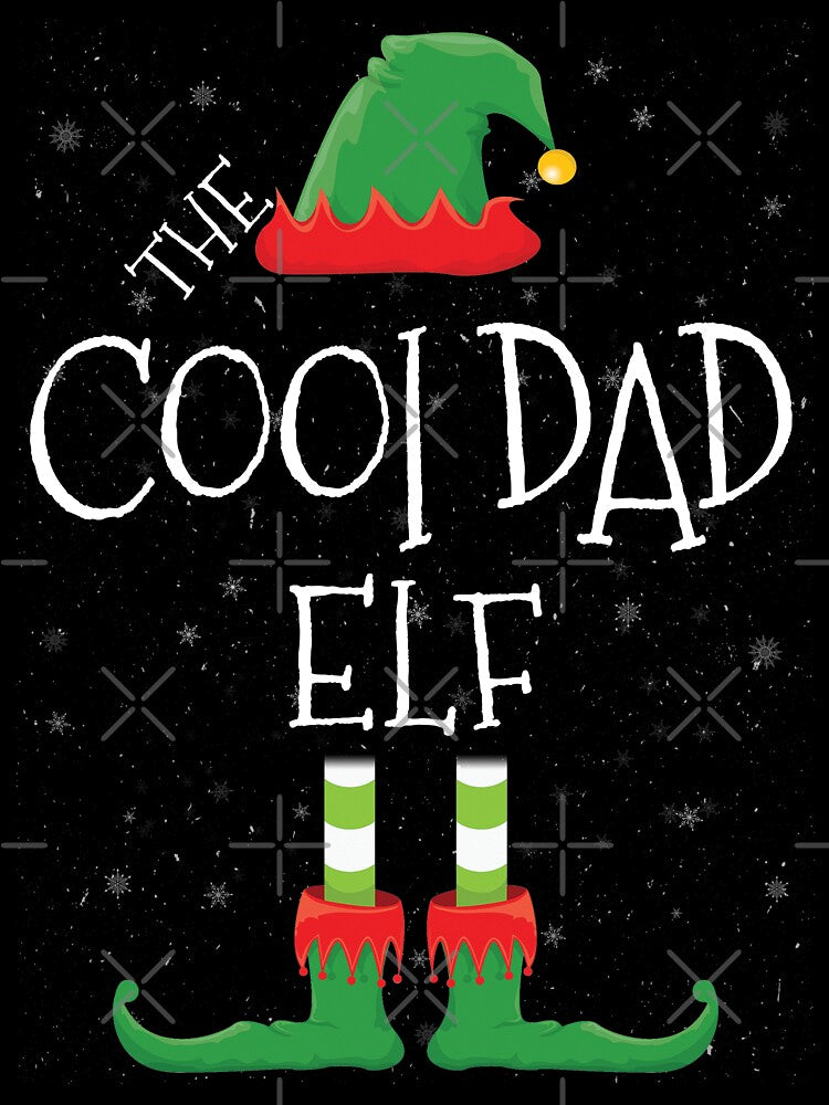 Cool Dad Elf Family Matching Christmas Group Funny Gift by DavisHasari
