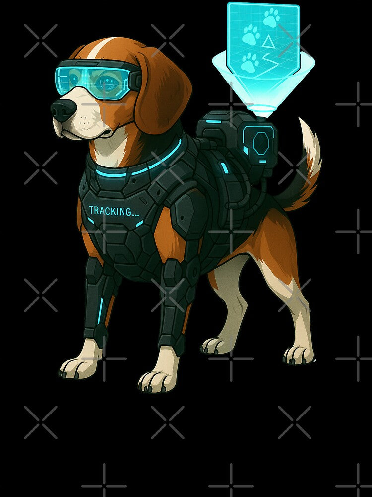 Cyberpunk Tracking Dog - Beagle by Patternicity