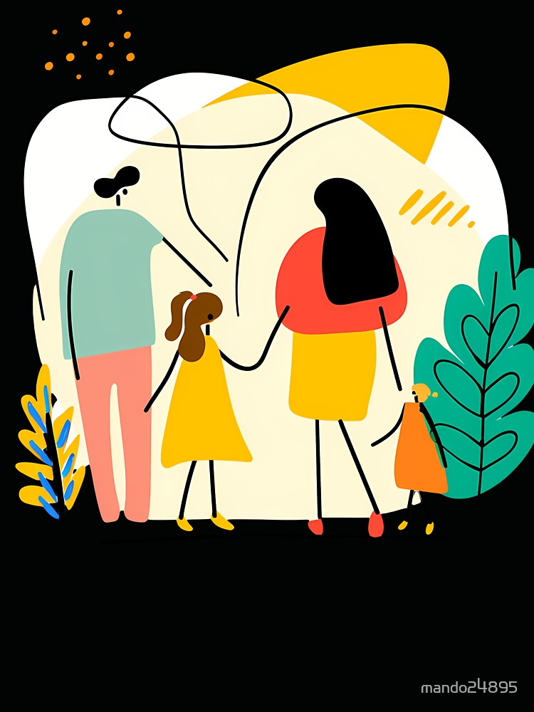 Happy family on a holiday by mando24895