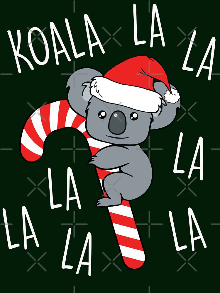 Koala La La La Candy Cane Aussie Cute Australian Christmas by B-RAD-Designs