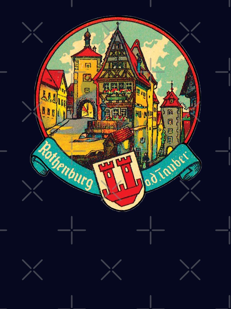 Vintage Rothenburg ob der Tauber Germany by Drewaw