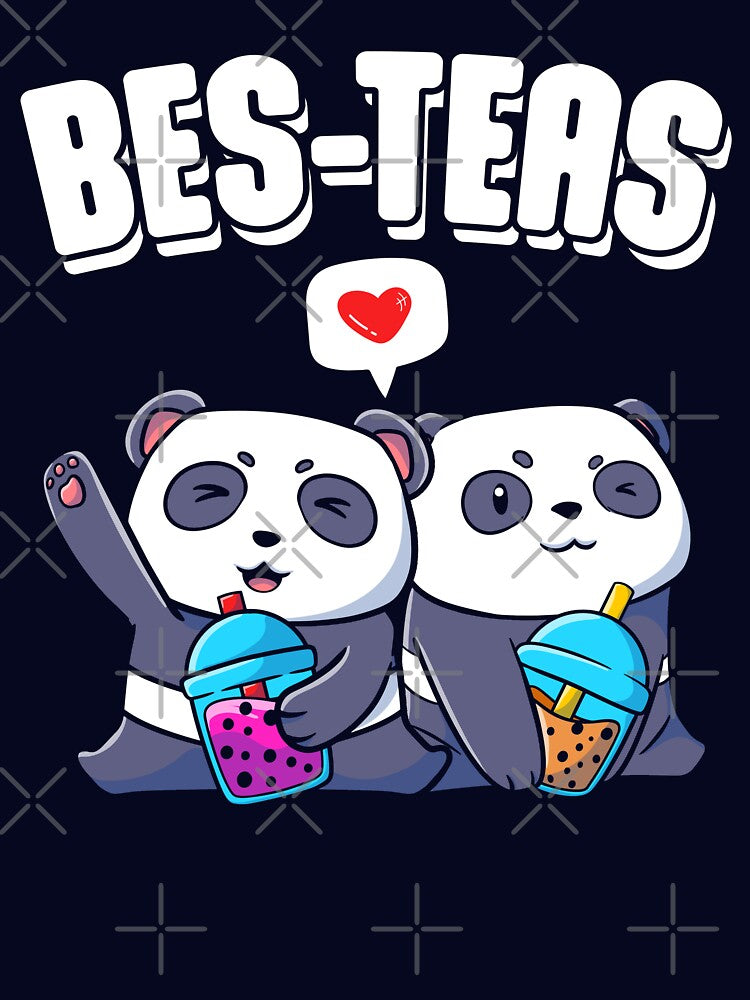Bes-Teas Cute Bubble Tea Kawaii Bestie Pandas by petestyles
